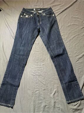 Rocawear Women's Dark Indigo Straight-Leg Jeans